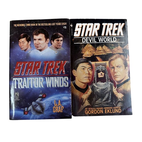 Star Trek Books The Original Series Devil World & Traitor Winds Paperback Books - Picture 1 of 6